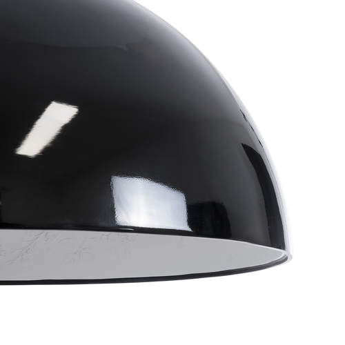 GLOBOSTAR® SERENIA 01272 Μοντέρνο Κρεμαστό Φωτιστικό Οροφής με Ντουί 1 x E27 AC 220-240V IP20 - Μαύρο & Λευκό - Μ90 x Π90 x Υ40cm