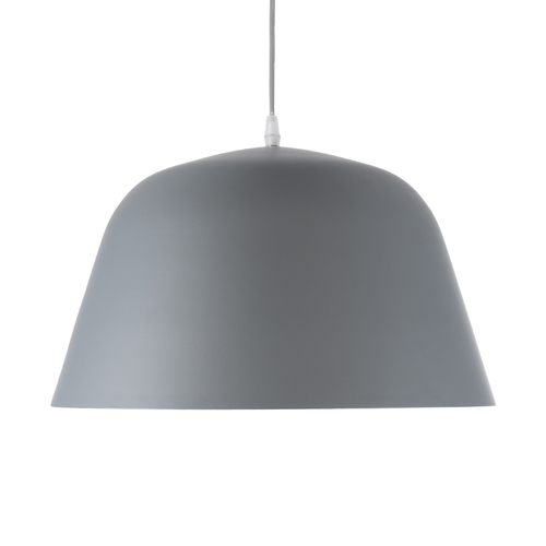 GLOBOSTAR® UPVALE 01282 Μοντέρνο Κρεμαστό Φωτιστικό Οροφής με Ντουί 1 x E27 AC 220-240V IP20 - Γκρι & Λευκό - Μ40 x Π40 x Υ24cm