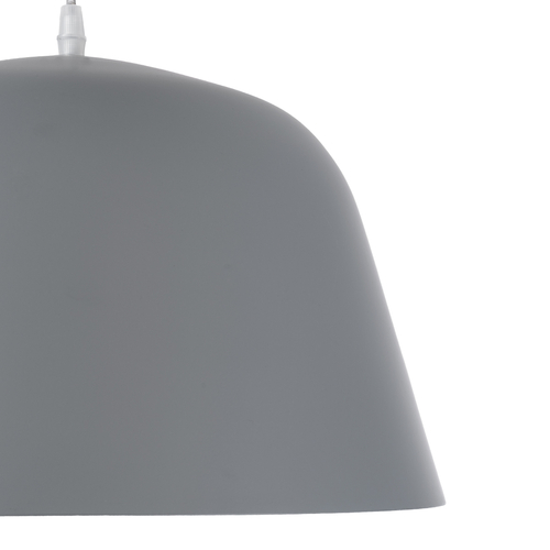 GLOBOSTAR® UPVALE 01282 Μοντέρνο Κρεμαστό Φωτιστικό Οροφής με Ντουί 1 x E27 AC 220-240V IP20 - Γκρι & Λευκό - Μ40 x Π40 x Υ24cm