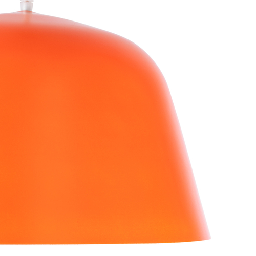 GLOBOSTAR® UPVALE 01283 Μοντέρνο Κρεμαστό Φωτιστικό Οροφής με Ντουί 1 x E27 AC 220-240V IP20 - Πορτοκαλί & Λευκό - Μ40 x Π40 x Υ24cm