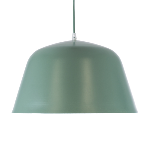 GLOBOSTAR® UPVALE 01285 Μοντέρνο Κρεμαστό Φωτιστικό Οροφής με Ντουί 1 x E27 AC 220-240V IP20 - Πράσινο & Λευκό - Μ40 x Π40 x Υ24cm