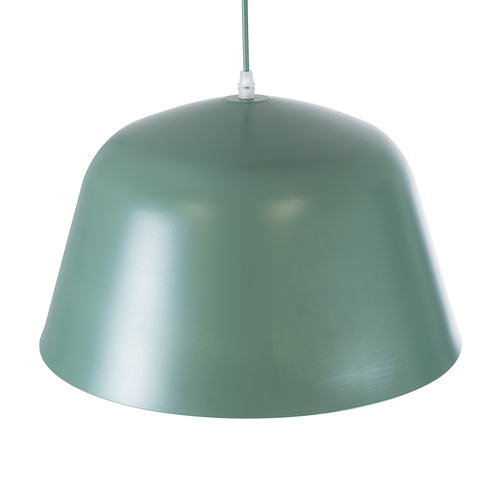 GLOBOSTAR® UPVALE 01285 Μοντέρνο Κρεμαστό Φωτιστικό Οροφής με Ντουί 1 x E27 AC 220-240V IP20 - Πράσινο & Λευκό - Μ40 x Π40 x Υ24cm