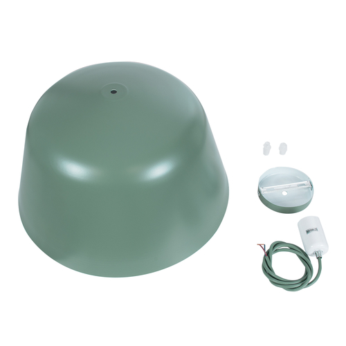 GLOBOSTAR® UPVALE 01285 Μοντέρνο Κρεμαστό Φωτιστικό Οροφής με Ντουί 1 x E27 AC 220-240V IP20 - Πράσινο & Λευκό - Μ40 x Π40 x Υ24cm