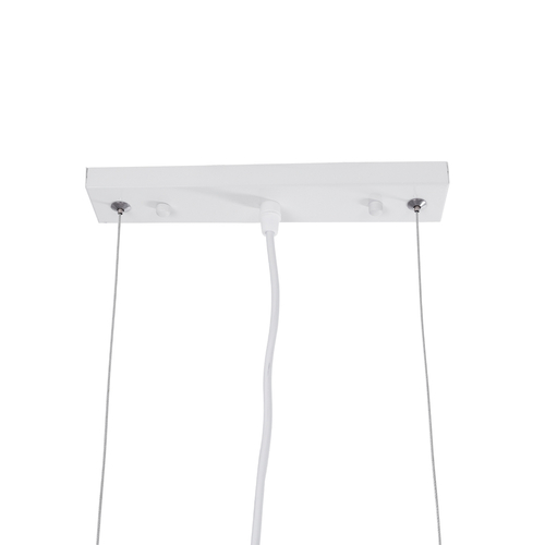 GLOBOSTAR® ESTERINA 01305 Μοντέρνο Κρεμαστό Φωτιστικό Οροφής με Ντουί 2 x E27 AC 220-240V IP20 - Λευκό & Χρυσό - Μ60 x Π6 x Υ6cm