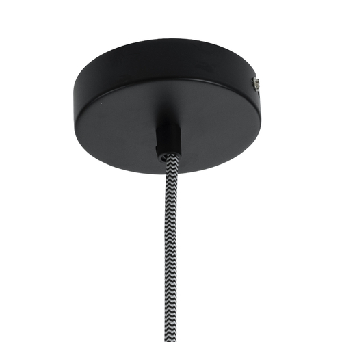 GLOBOSTAR® TRIBECA 01321 Μοντέρνο Κρεμαστό Φωτιστικό Οροφής με Ντουί 1 x E27 AC 220-240V IP20 - Γκρι & Μαύρο - Μ20 x Π20 x Υ26cm