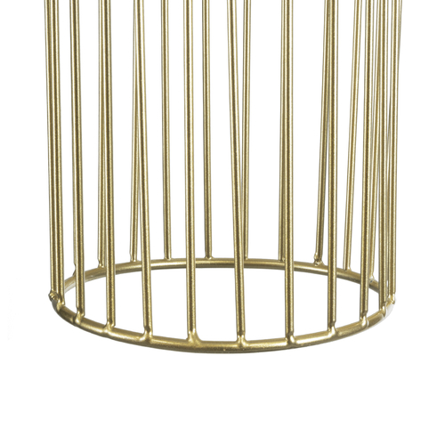 GLOBOSTAR® DURANT 01322 Μοντέρνο Κρεμαστό Φωτιστικό Οροφής με Ντουί 1 x E27 AC 220-240V IP20 - Γκρι & Χρυσό - Μ12 x Π12 x Υ40cm