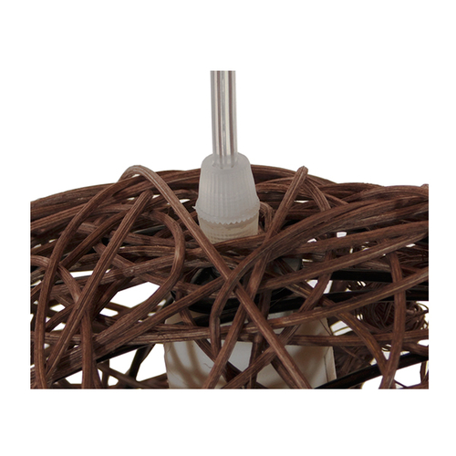 GLOBOSTAR® CRESCENT 01330 Vintage Κρεμαστό Φωτιστικό Οροφής με Ντουί 1 x E27 AC 220-240V IP20 - Καφέ - Μ30 x Π20 x Υ35cm