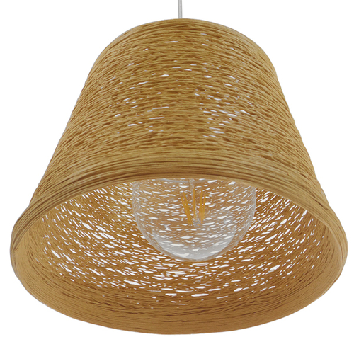 GLOBOSTAR® PLAYROOM 01332 Vintage Κρεμαστό Φωτιστικό Οροφής με Ντουί 1 x E27 AC 220-240V IP20 - Μπεζ - Μ32 x Π32 x Υ27cm