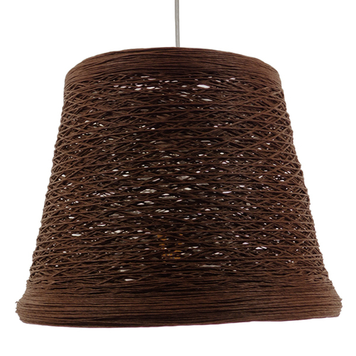 GLOBOSTAR® PLAYROOM 01333 Vintage Κρεμαστό Φωτιστικό Οροφής με Ντουί 1 x E27 AC 220-240V IP20 - Καφέ - Μ32 x Π32 x Υ27cm