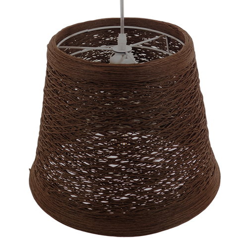 GLOBOSTAR® PLAYROOM 01333 Vintage Κρεμαστό Φωτιστικό Οροφής με Ντουί 1 x E27 AC 220-240V IP20 - Καφέ - Μ32 x Π32 x Υ27cm