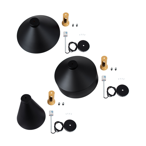 GLOBOSTAR® CALYPSO 01334 Μοντέρνο Κρεμαστό Φωτιστικό Οροφής με Ντουί 3 x E27 AC 220-240V IP20 - Πολύχρωμο - Μ110 x Π110 x Υ35cm - Σετ 3 Τεμαχίων