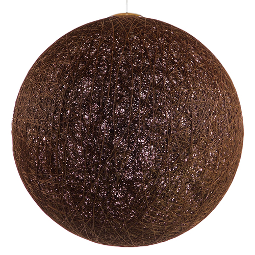 GLOBOSTAR® OCEANA 01362 Boho Κρεμαστό Φωτιστικό Οροφής με Ντουί 1 x E27 AC 220-240V IP20 - Καφέ - Μ60 x Π60 x Υ60cm