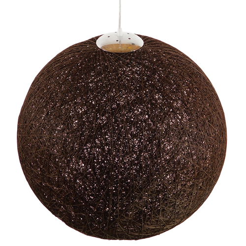 GLOBOSTAR® OCEANA 01362 Boho Κρεμαστό Φωτιστικό Οροφής με Ντουί 1 x E27 AC 220-240V IP20 - Καφέ - Μ60 x Π60 x Υ60cm