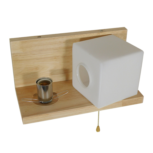 GLOBOSTAR® AMITY 01365 Μοντέρνο Φωτιστικό Τοίχου - Απλίκα με Ντουί 1 x E27 AC 220-240V IP20 - Μπεζ & Λευκό - Μ30 x Π14.5 x Υ15cm