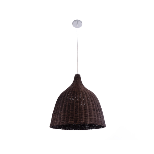 GLOBOSTAR® BAHAMAS 01368 Boho Κρεμαστό Φωτιστικό Οροφής με Ντουί 1 x E27 AC 220-240V IP20 - Καφέ - Μ45 x Π45 x Υ45cm