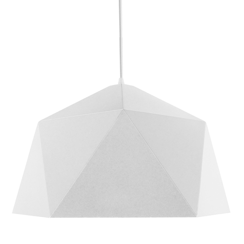 GLOBOSTAR® HEXAGON 01378 Μοντέρνο Κρεμαστό Φωτιστικό Οροφής με Ντουί 1 x E27 AC 220-240V IP20 - Λευκό & Χρυσό - Μ46 x Π46 x Y25cm