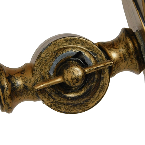 GLOBOSTAR® FAN 01381 Vintage Φωτιστικό Τοίχου - Απλίκα με Ντουί 5 x E27 AC 220-240V IP20 - Μπρούτζινο - Μ46 x Π22 x Υ46cm