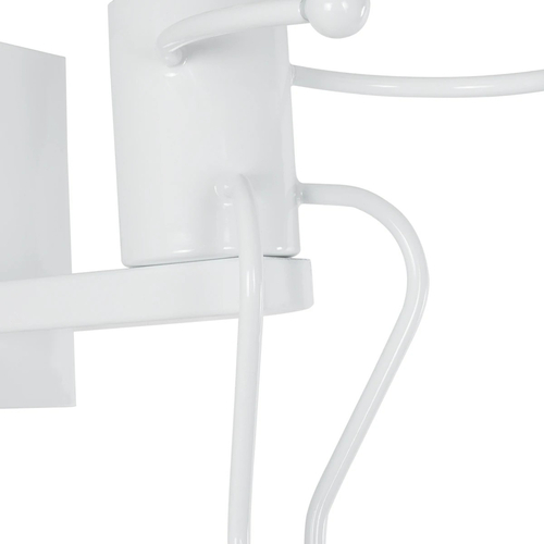 GLOBOSTAR® LITTLEMAN 01389 Μοντέρνο Φωτιστικό Τοίχου - Απλίκα με Ντουί 1 x E27 AC 220-240V IP20 - Λευκό - Μ12 x Π19 x Υ17cm