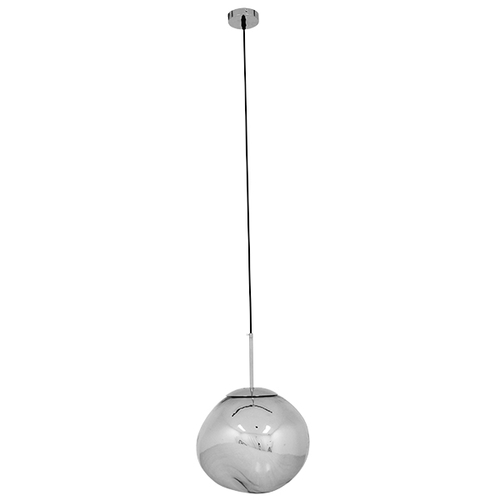 GLOBOSTAR® DIXAR 01464 Μοντέρνο Κρεμαστό Φωτιστικό Οροφής με Ντουί 1 x E27 AC 220-240V IP20 - Γκρι & Ασημί - Μ36 x Π36 x Υ45cm