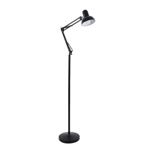 GLOBOSTAR® AUDREY 01468 Vintage Επιδαπέδιο Φωτιστικό με Ντουί 1 x E27 AC 220-240V IP20 - Μαύρο - Μ15 x Π15 x Υ190cm