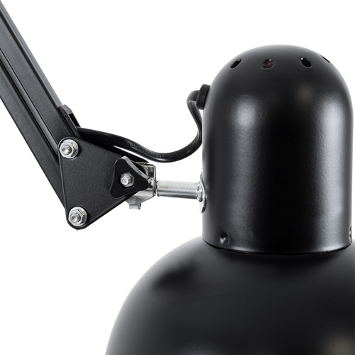 GLOBOSTAR® AUDREY 01468 Vintage Επιδαπέδιο Φωτιστικό με Ντουί 1 x E27 AC 220-240V IP20 - Μαύρο - Μ15 x Π15 x Υ190cm