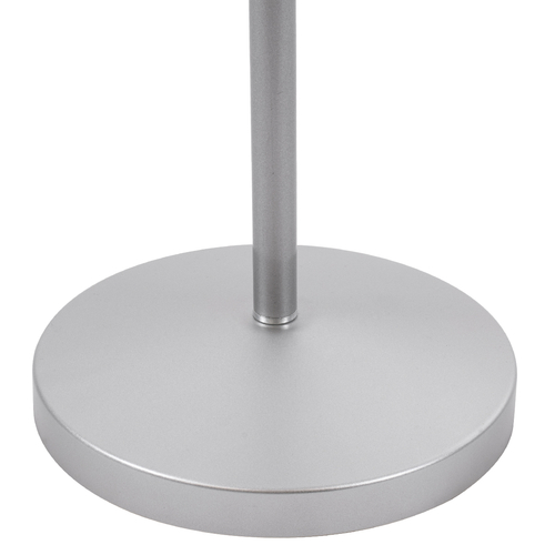 GLOBOSTAR® AUDREY 01469 Vintage Επιδαπέδιο Φωτιστικό με Ντουί 1 x E27 AC 220-240V IP20 - Ασημί - Μ15 x Π15 x Υ190cm