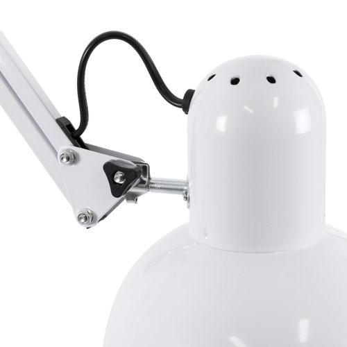 GLOBOSTAR® AUDREY 01471 Vintage Επιδαπέδιο Φωτιστικό με Ντουί 1 x E27 AC 220-240V IP20 - Λευκό - Μ15 x Π15 x Υ190cm