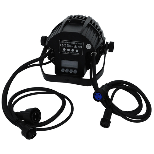 GLOBOSTAR® PAR 51129 Stage Κεφαλή Par LED 216W 15° AC 220-240V Αδιάβροχο IP65 36 x 6W CREE Chip Πολύχρωμο RGB Dimmable DMX512 Protocol 7 Channels - Μ29 x Π29 x Υ35cm - 2 Χρόνια Εγγύηση