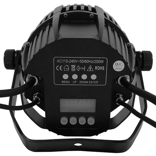 GLOBOSTAR® PAR 51129 Stage Κεφαλή Par LED 216W 15° AC 220-240V Αδιάβροχο IP65 36 x 6W CREE Chip Πολύχρωμο RGB Dimmable DMX512 Protocol 7 Channels - Μ29 x Π29 x Υ35cm - 2 Χρόνια Εγγύηση