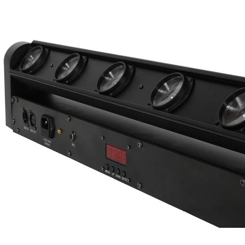 GLOBOSTAR® BAR 51132 Stage Κινούμενη Ρομποτική Κεφαλή Super Beam LED 160W 8° AC 220-240V IP20 8 x 20W CREE Chip Πολύχρωμο RGBW Dimmable DMX512 Protocol 9/38 Channels - Μ110 x Π13.2 x Υ15.5cm - 2 Χρόνια Εγγύηση