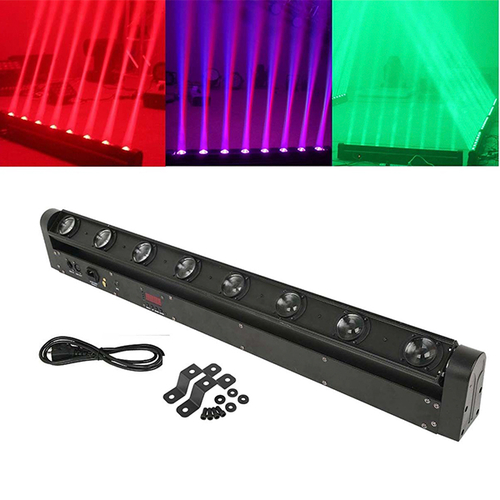 GLOBOSTAR® BAR 51132 Stage Κινούμενη Ρομποτική Κεφαλή Super Beam LED 160W 8° AC 220-240V IP20 8 x 20W CREE Chip Πολύχρωμο RGBW Dimmable DMX512 Protocol 9/38 Channels - Μ110 x Π13.2 x Υ15.5cm - 2 Χρόνια Εγγύηση