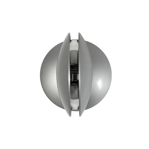 GLOBOSTAR® SEPTUM 93067 Μοντέρνο Φωτιστικό Τοίχου - Απλίκα LED 9W 1150lm 1° AC 220-240V IP44 Μπλε - CREE XPE Chip & TÜV SÜD Driver - Γκρι Ανθρακί Ματ - Μ12 x Π11 x Υ17cm - 5 Χρόνια Εγγύηση