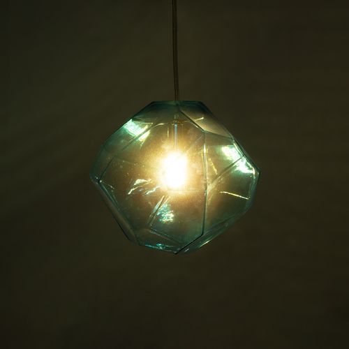 GLOBOSTAR® RINA 01306 Μοντέρνο Κρεμαστό Φωτιστικό Οροφής με Ντουί 1 x G9 AC 220-240V IP20 - Γαλάζιο - Μ20 x Π20 x Υ20cm