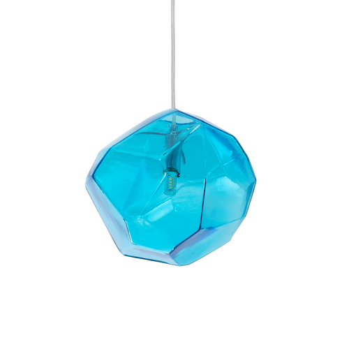 GLOBOSTAR® RINA 01306 Μοντέρνο Κρεμαστό Φωτιστικό Οροφής με Ντουί 1 x G9 AC 220-240V IP20 - Γαλάζιο - Μ20 x Π20 x Υ20cm