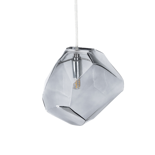 GLOBOSTAR® RINA 01307 Μοντέρνο Κρεμαστό Φωτιστικό Οροφής με Ντουί 1 x G9 AC 220-240V IP20 - Γκρι - Μ16 x Π16 x Υ17cm