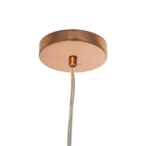 GLOBOSTAR® CANDELA 01309 Μοντέρνο Κρεμαστό Φωτιστικό Οροφής με Ντουί 1 x E27 AC 220-240V IP20 - Χάλκινο - Μ15 x Π15 x Υ13cm