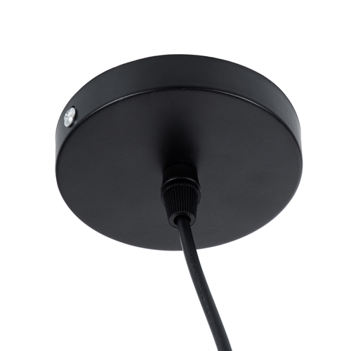 GLOBOSTAR® JASPER 01373 Μοντέρνο Κρεμαστό Φωτιστικό Οροφής με Ντουί 1 x E27 AC 220-240V IP20 - Μαύρο & Λευκό - Μ26.5 x Π26.5 x Υ20.5cm