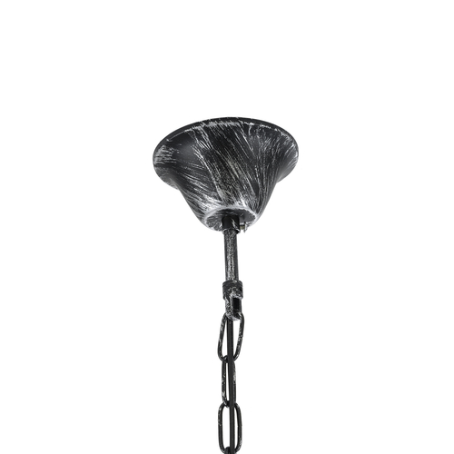 GLOBOSTAR® UMBRELLA 01407 Vintage Κρεμαστό Φωτιστικό Οροφής με Ντουί 5 x E27 AC 220-240V IP20 - Ασημί - Μ60 x Π60 x Y65cm