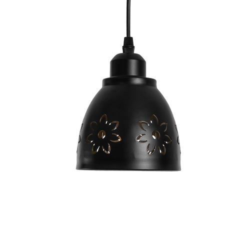 GLOBOSTAR® COOLIE 01479 Μοντέρνο Κρεμαστό Φωτιστικό Οροφής με Ντουί 1 x E27 AC 220-240V IP20 - Μαύρο & Χρυσό - Μ12.5 x Π12.5 x Υ11.5cm