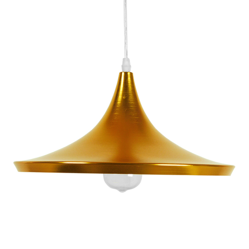 GLOBOSTAR® SHANGHAI 01545 Μοντέρνο Κρεμαστό Φωτιστικό Οροφής με Ντουί 1 x E27 AC 220-240V IP20 - Χρυσό - Μ37 x Π37 x Υ20cm