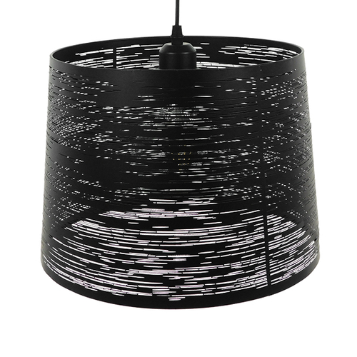 GLOBOSTAR® ACCADEMIA 01556 Μοντέρνο Κρεμαστό Φωτιστικό Οροφής με Ντουί 1 x E27 AC 220-240V IP20 - Μαύρο - Μ35 x Π35 x Υ25cm