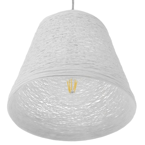 GLOBOSTAR® PLAYROOM 01562 Vintage Κρεμαστό Φωτιστικό Οροφής με Ντουί 1 x E27 AC 220-240V IP20 - Λευκό - Μ32 x Π32 x Υ27cm