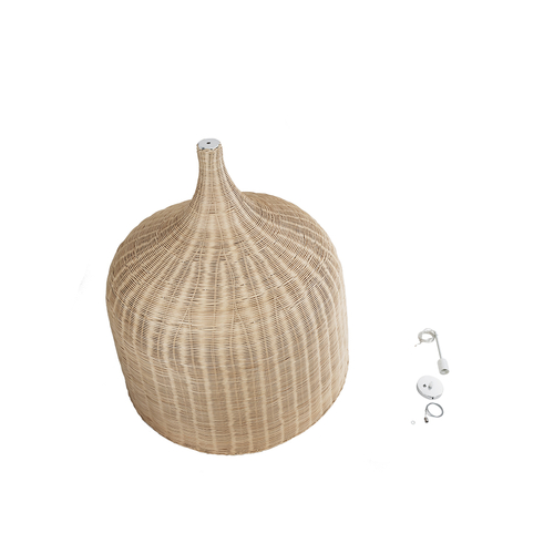 GLOBOSTAR® BAHAMAS 01570 Boho Κρεμαστό Φωτιστικό Οροφής με Ντουί 1 x E27 AC 220-240V IP20 - Μπεζ - Μ90 x Π90 x Y70cm