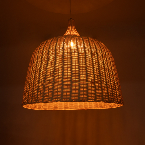 GLOBOSTAR® BAHAMAS 01570 Boho Κρεμαστό Φωτιστικό Οροφής με Ντουί 1 x E27 AC 220-240V IP20 - Μπεζ - Μ90 x Π90 x Y70cm