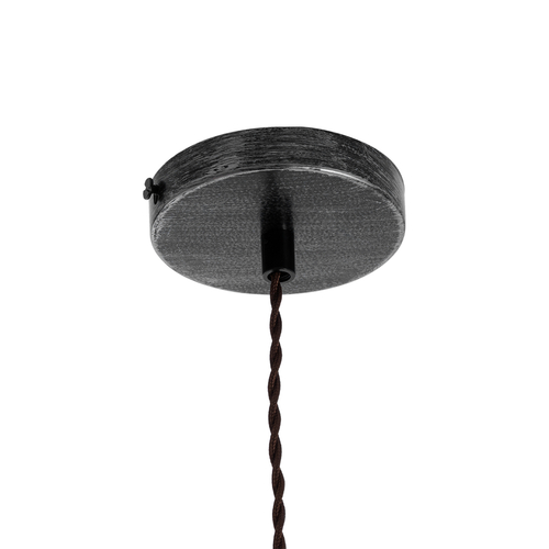 GLOBOSTAR® SPIGOT 01583 Vintage Κρεμαστό Φωτιστικό Οροφής με Ντουί 1 x E27 AC 220-240V IP20 - Ασημί & Κόκκινο - Μ5 x Π5 x Y20cm