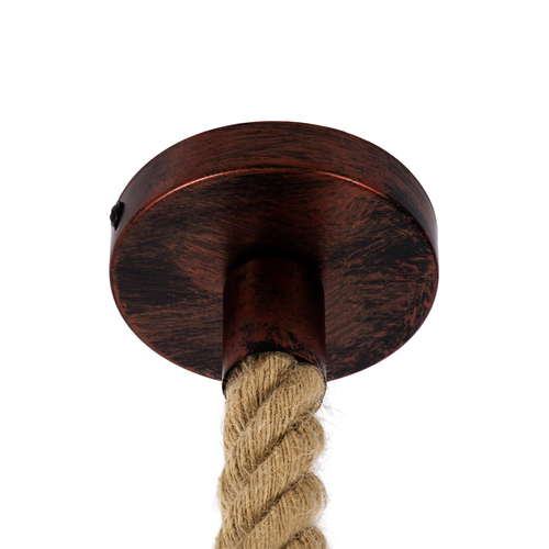 GLOBOSTAR® BRADLEY 01660 Vintage Κρεμαστό Φωτιστικό Οροφής με Ντουί 1 x E27 AC 220-240V IP20 - Πολύχρωμο - Μ33 x Π33 x Y33cm