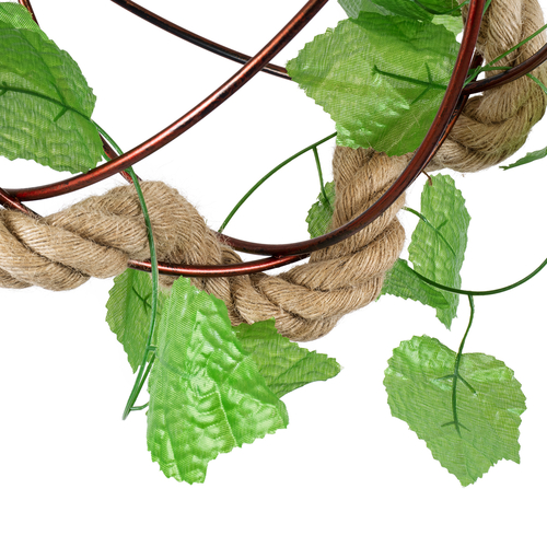 GLOBOSTAR® BRADLEY 01660 Vintage Κρεμαστό Φωτιστικό Οροφής με Ντουί 1 x E27 AC 220-240V IP20 - Πολύχρωμο - Μ33 x Π33 x Y33cm