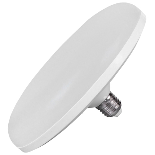 GLOBOSTAR® UFO 78024 Λάμπα E27 F220 LED 54W 5000lm 180° AC 220-240V IP20 Θερμό Λευκό 2700K - Lumileds SMD Chip - Λευκό Γαλακτερό - Μ22 x Π22 x Υ8cm - 3 Χρόνια Εγγύηση