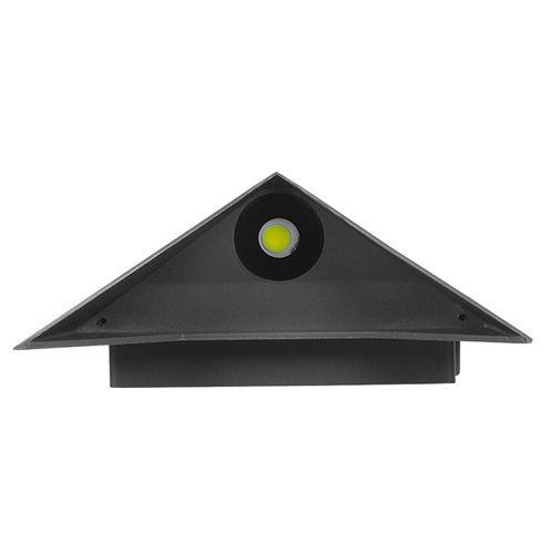 GLOBOSTAR® STEALTH 96509 Μοντέρνο Φωτιστικό Τοίχου - Απλίκα LED 10W 1200lm 60° AC 220-240V Αδιάβροχο IP65 Ψυχρό Λευκό 6000K - Bridgelux COB Chip & TÜV SÜD Driver - Γκρι Ανθρακί Ματ - Μ17 x Π7.5 x Υ17cm - 5 Χρόνια Εγγύηση