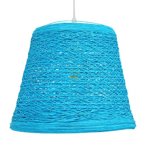 GLOBOSTAR® PLAYROOM 00995 Vintage Κρεμαστό Φωτιστικό Οροφής με Ντουί 1 x E27 AC 220-240V IP20 - Μπλε - Μ32 x Π32 x Υ27cm